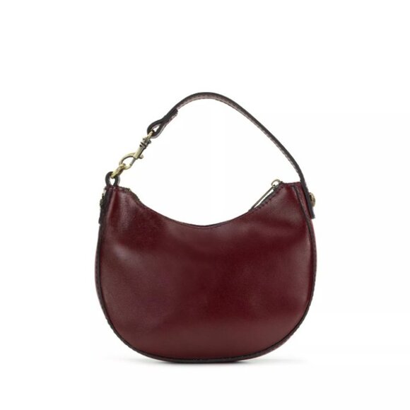 NWT PATRICIA NASH MORGANA Mini Bag Pouch OXBLOOD RED Leather Clutch Handbag Cute - Picture 3 of 6